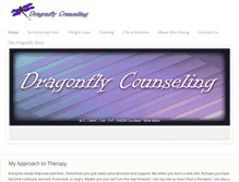 Tablet Screenshot of dragonflycounseling.com